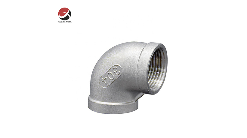 不鏽鋼(gang)鑄造90°内(nèi)螺紋等(deng)徑彎頭(tóu)